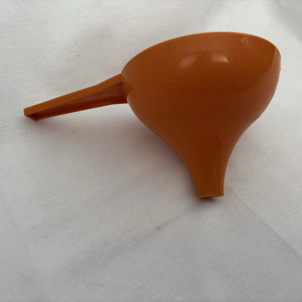 Vintage Harvest Orange Funnel | Tupperware #1227-3 Hershey Kiss Shaped
